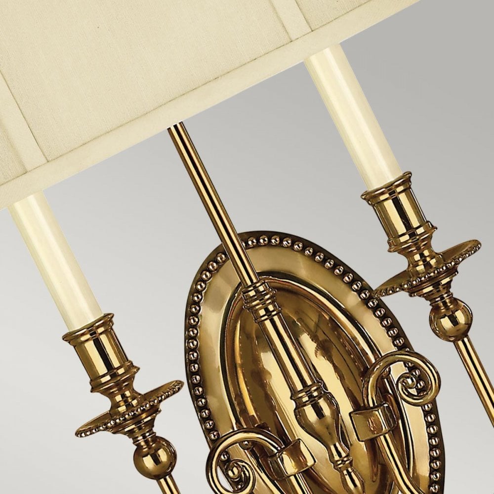 HK-CAMBRIDGE2-B Cambridge 2 Light Wall Light Burnished Brass