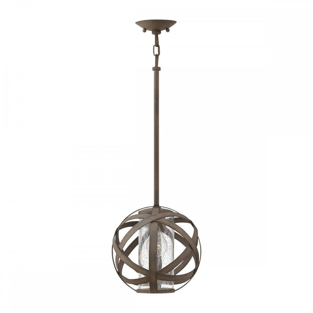 HK-CARSON-P Carson 1 Light Pendant Light Vintage Iron
