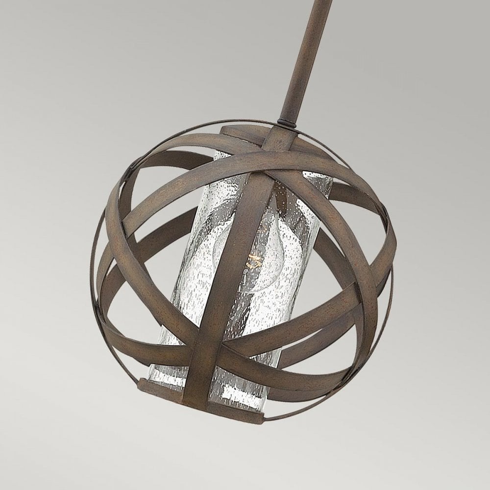 HK-CARSON-P Carson 1 Light Pendant Light Vintage Iron
