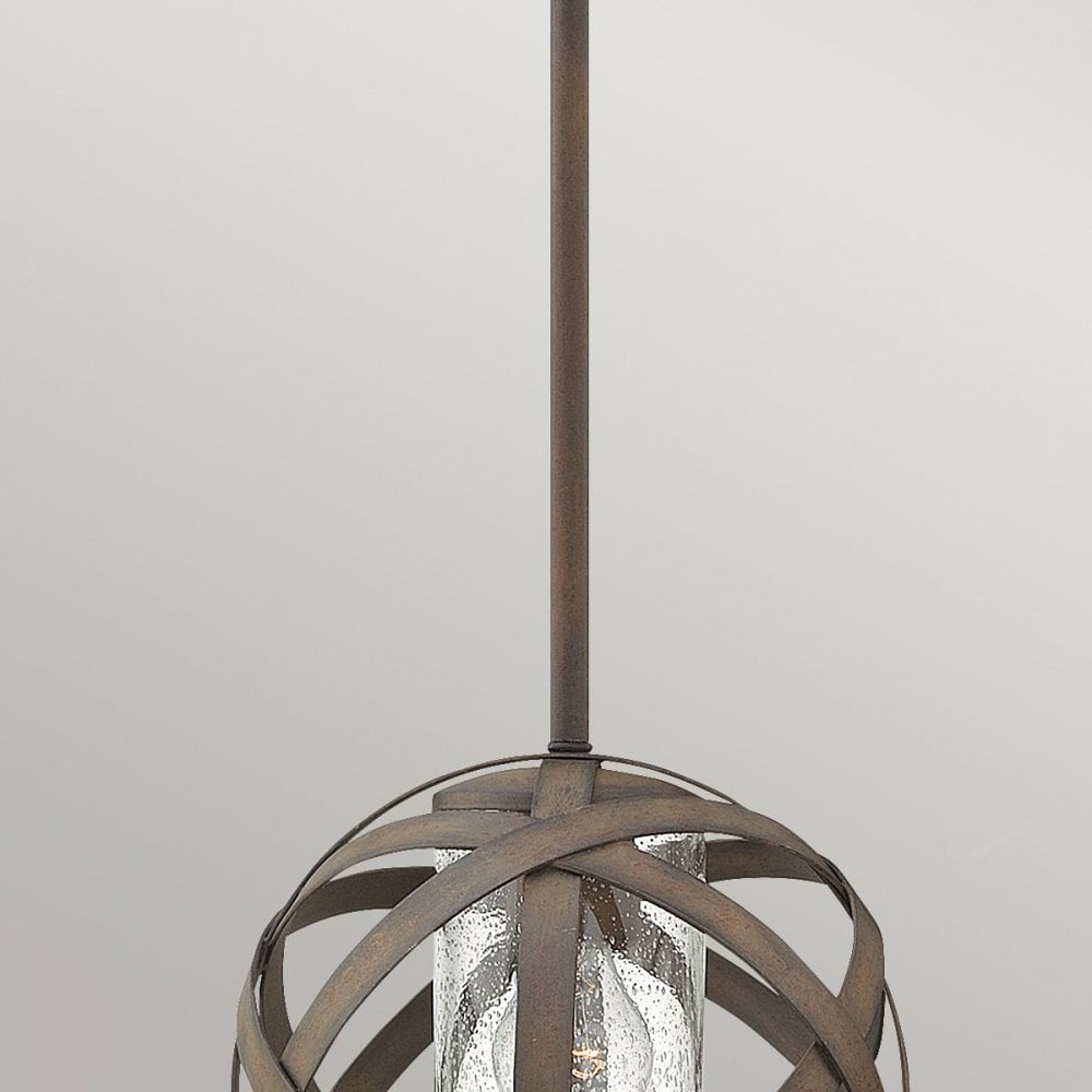 HK-CARSON-P Carson 1 Light Pendant Light Vintage Iron