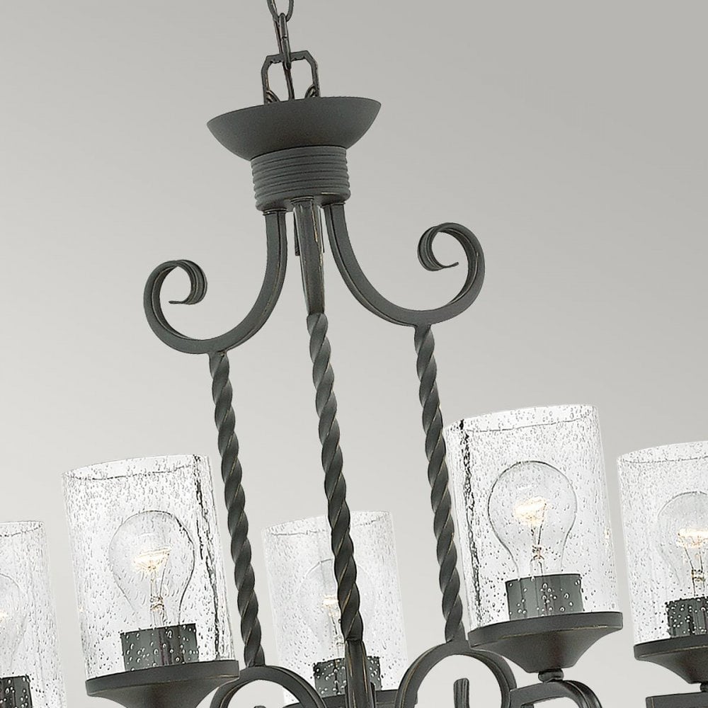 HK-CASA5 Casa 5 Light Chandelier Olde Black