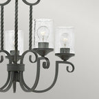 HK-CASA5 Casa 5 Light Chandelier Olde Black