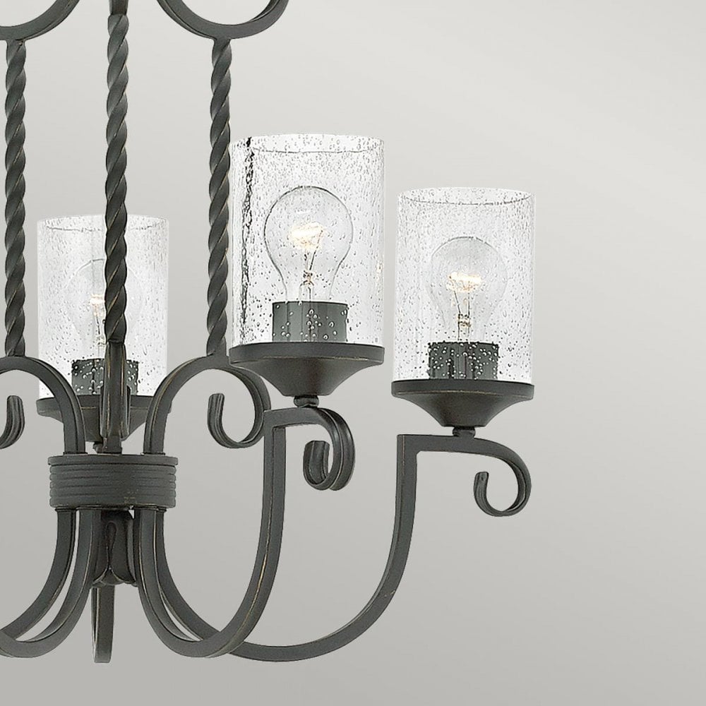 HK-CASA5 Casa 5 Light Chandelier Olde Black