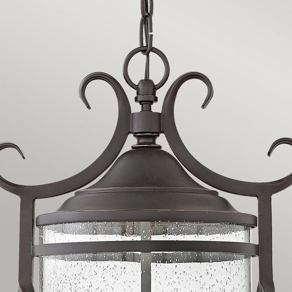 HK-CASA8 Casa 3 Light Chain Lantern Olde Black