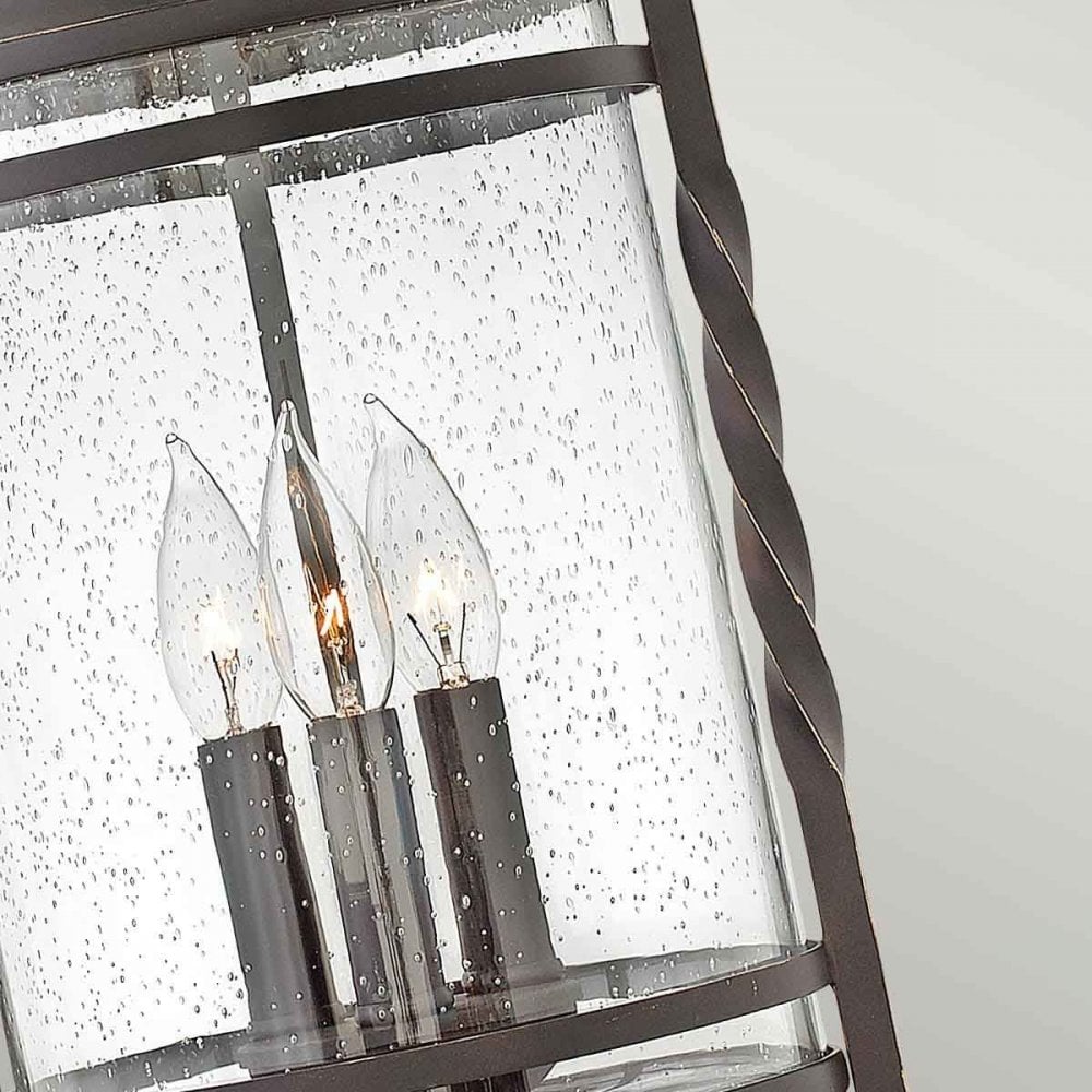 HK-CASA8 Casa 3 Light Chain Lantern Olde Black