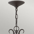 HK-CASA8 Casa 3 Light Chain Lantern Olde Black