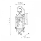 HK-CASA-M Casa 2 Light Wall Lantern Olde Black