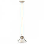 HK-CONGRESS-P-A-BC Congress 1 Light Clear Glass Pendant Brushed Caramel