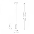 HK-DAX-MP-HB Dax LED Mini Pendant - Heritage Brass