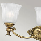 HK-FRANCOISE3-BATH Francoise 3 Light Wall Light Burnished Brass