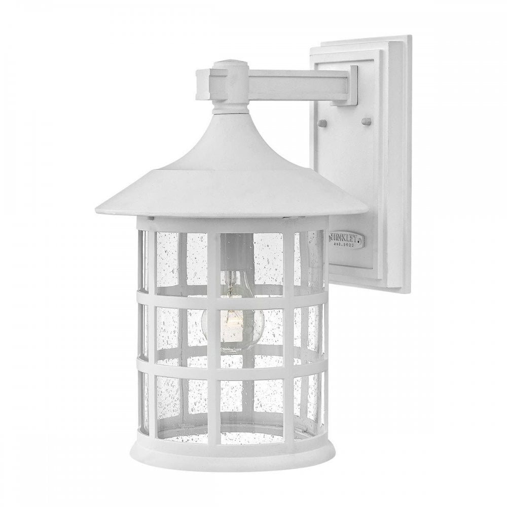 HK-FREEPORT2-L-TWH Freeport 1lt Large Wall Lantern Textured White