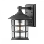HK-FREEPORT2-M-TBK Freeport 1lt Medium Wall Lantern Textured Black