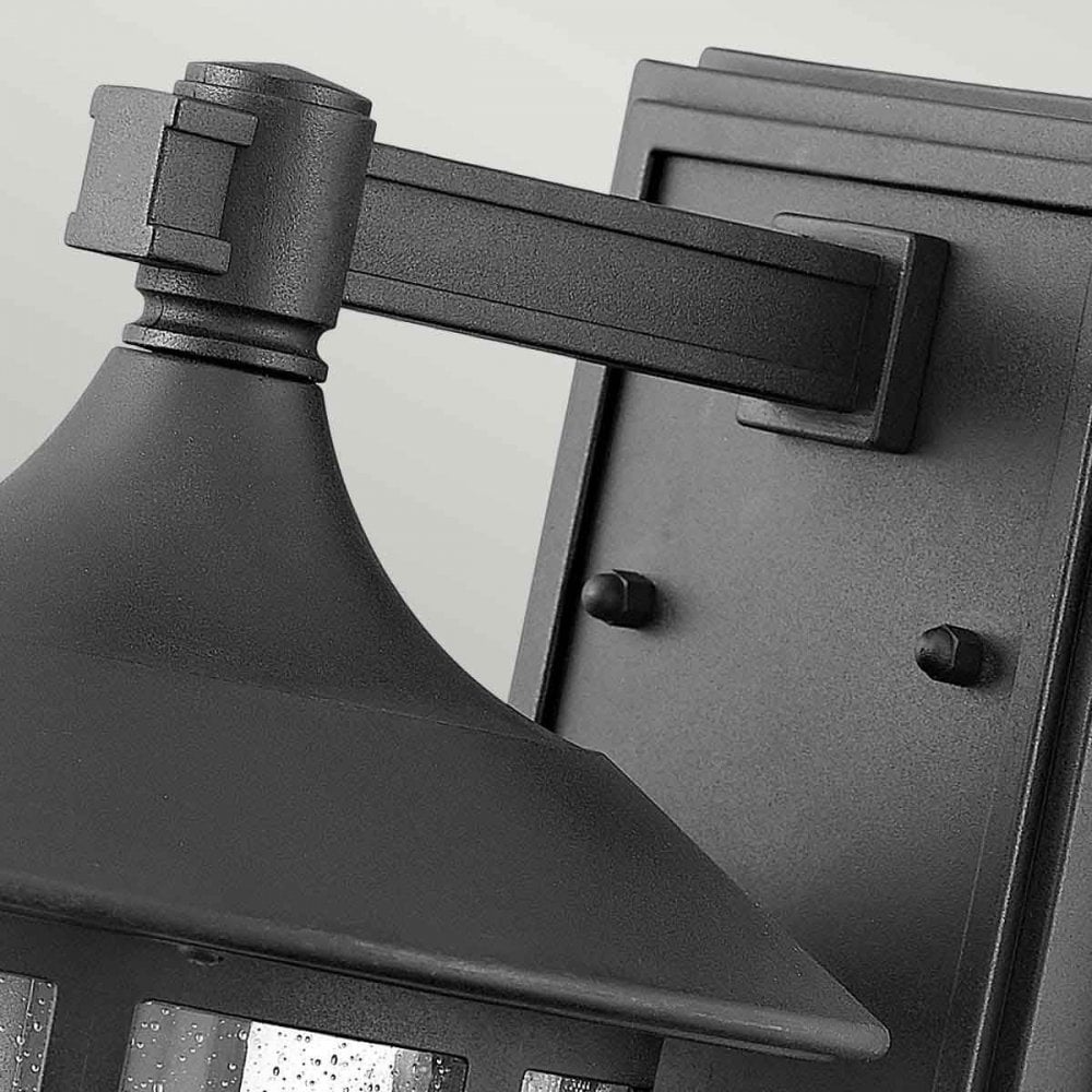 HK-FREEPORT2-M-TBK Freeport 1lt Medium Wall Lantern Textured Black