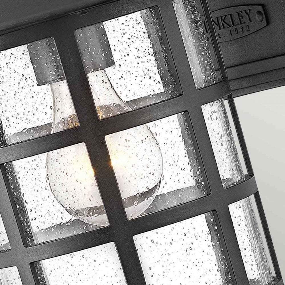 HK-FREEPORT2-M-TBK Freeport 1lt Medium Wall Lantern Textured Black