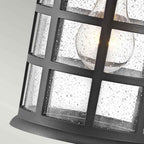 HK-FREEPORT2-M-TBK Freeport 1lt Medium Wall Lantern Textured Black