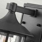 HK-FREEPORT2-S-TBK Freeport 1lt Small Wall Lantern Textured Black