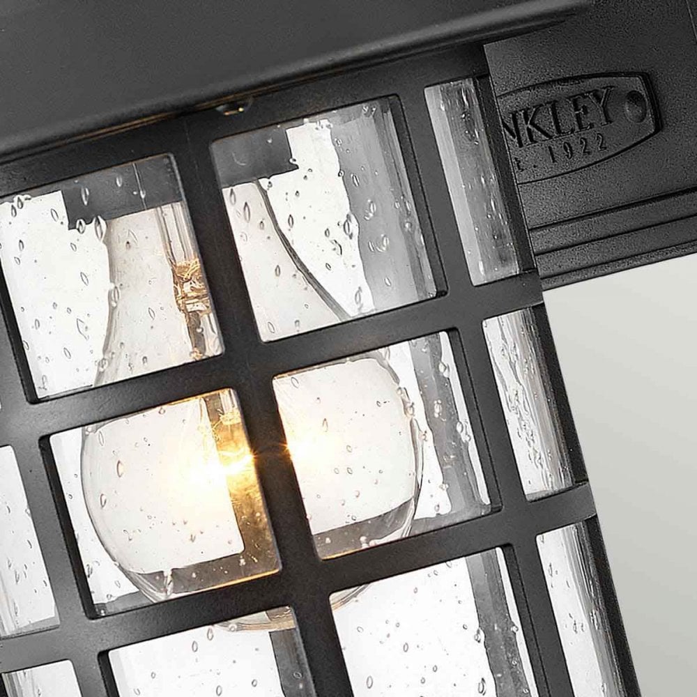 HK-FREEPORT2-S-TBK Freeport 1lt Small Wall Lantern Textured Black