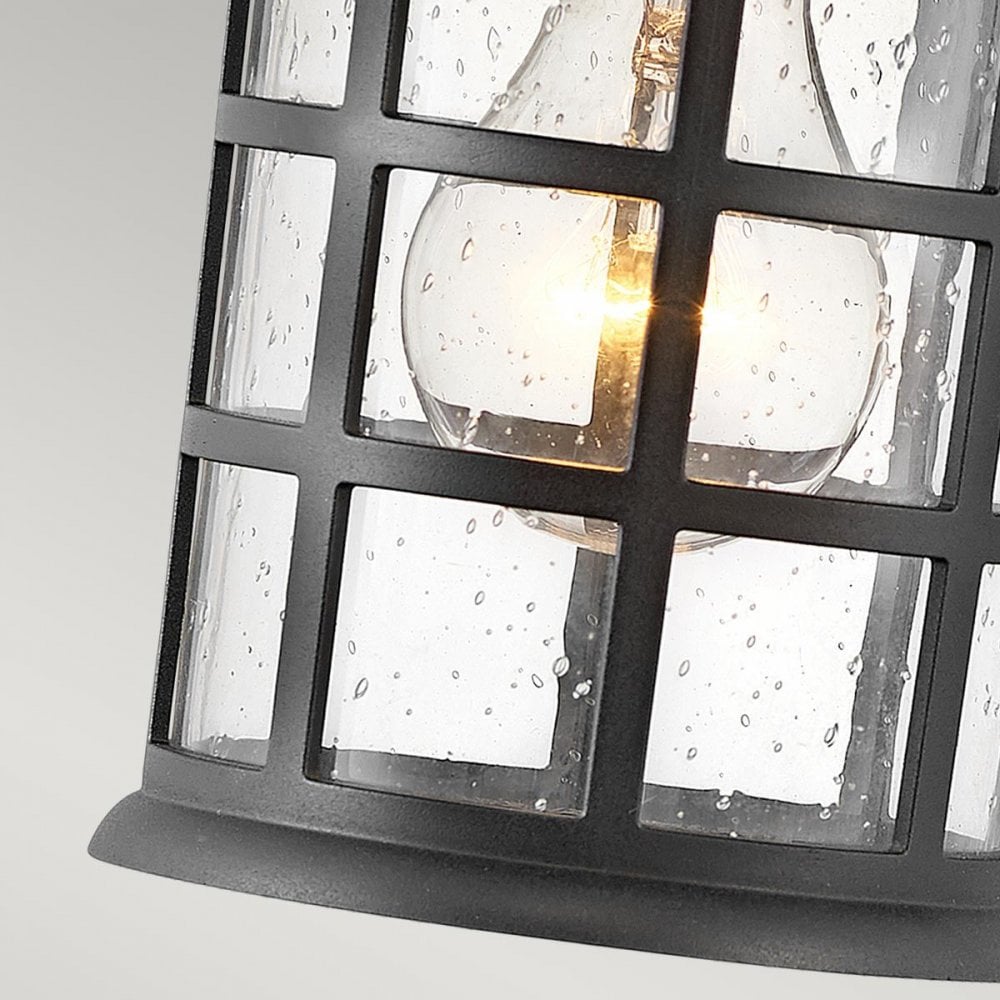 HK-FREEPORT2-S-TBK Freeport 1lt Small Wall Lantern Textured Black