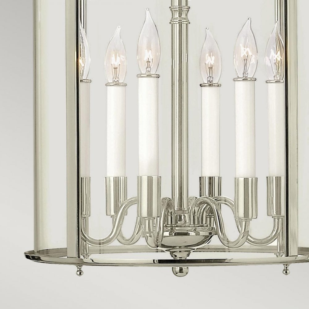 HK-GENTRY-P-L-PN Gentry 6 Light Large Pendant Polished Nickel