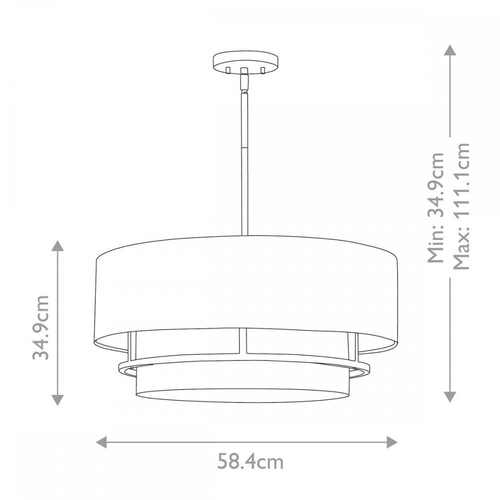 HK-GRAHAM-L-LCB Graham 4 Light Duo Mount - Lacquered Brass