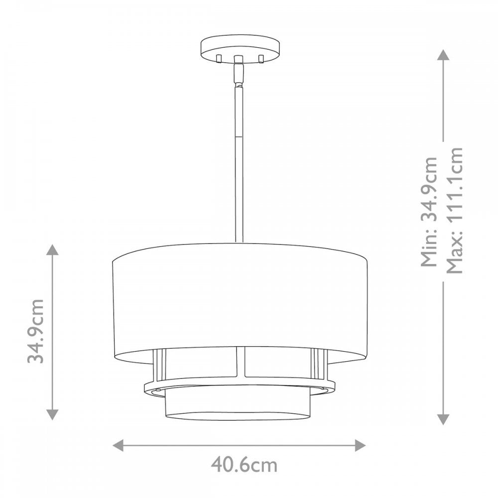 HK-GRAHAM-M-LCB Graham 3 Light Duo Mount - Lacquered Brass