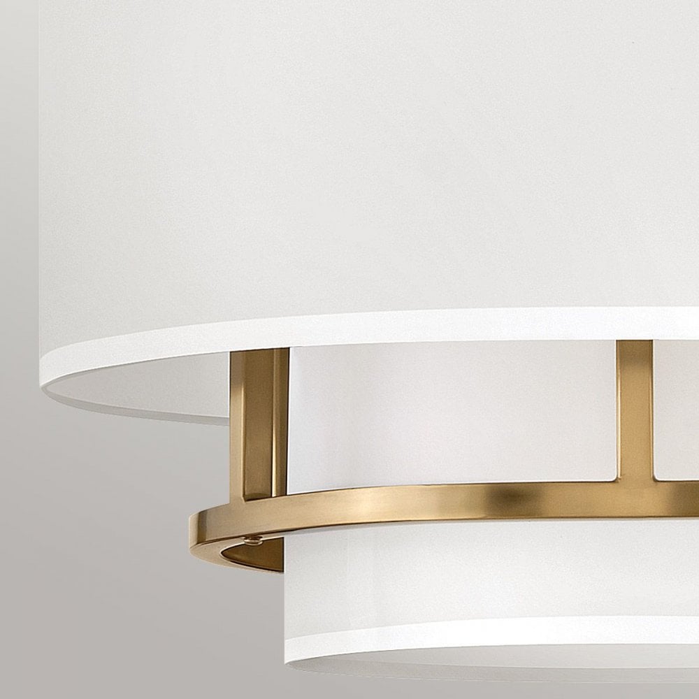 HK-GRAHAM-M-LCB Graham 3 Light Duo Mount - Lacquered Brass