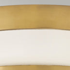 HK-HARPER-F-HB Harper 3 Light Flush Heritage Brass