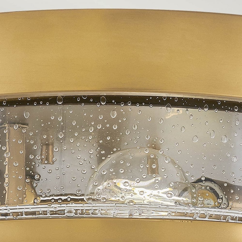 HK-HARPER-F-HB-CS Harper 3 Light Flush Heritage Brass