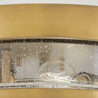 HK-HARPER-F-HB-CS Harper 3 Light Flush Heritage Brass