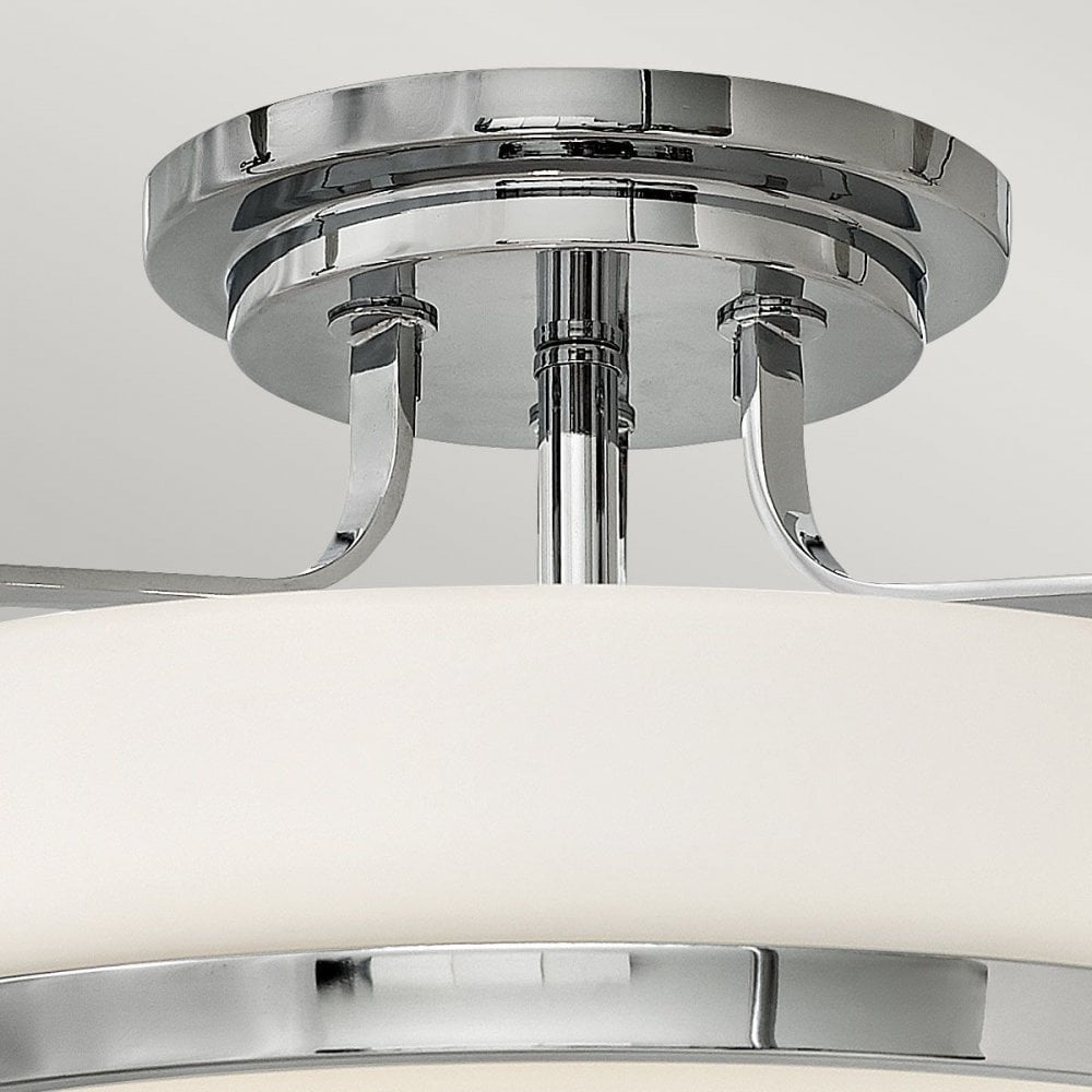 HK-HARPER-SFM-CM Harper 3 Light Medium Semi-Flush Polished Chrome