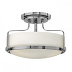 HK-HARPER-SFS-CM Harper 3 Light Small Semi-Flush Polished Chrome