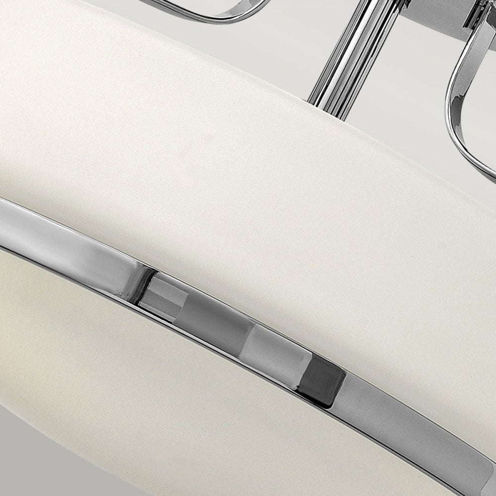 HK-HARPER-SFS-CM Harper 3 Light Small Semi-Flush Polished Chrome
