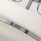 HK-HARPER-SFS-CM Harper 3 Light Small Semi-Flush Polished Chrome