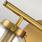 HK-HOLLIS2-C-HB-BATH Hollis 2 Light Wall Light Heritage Brass