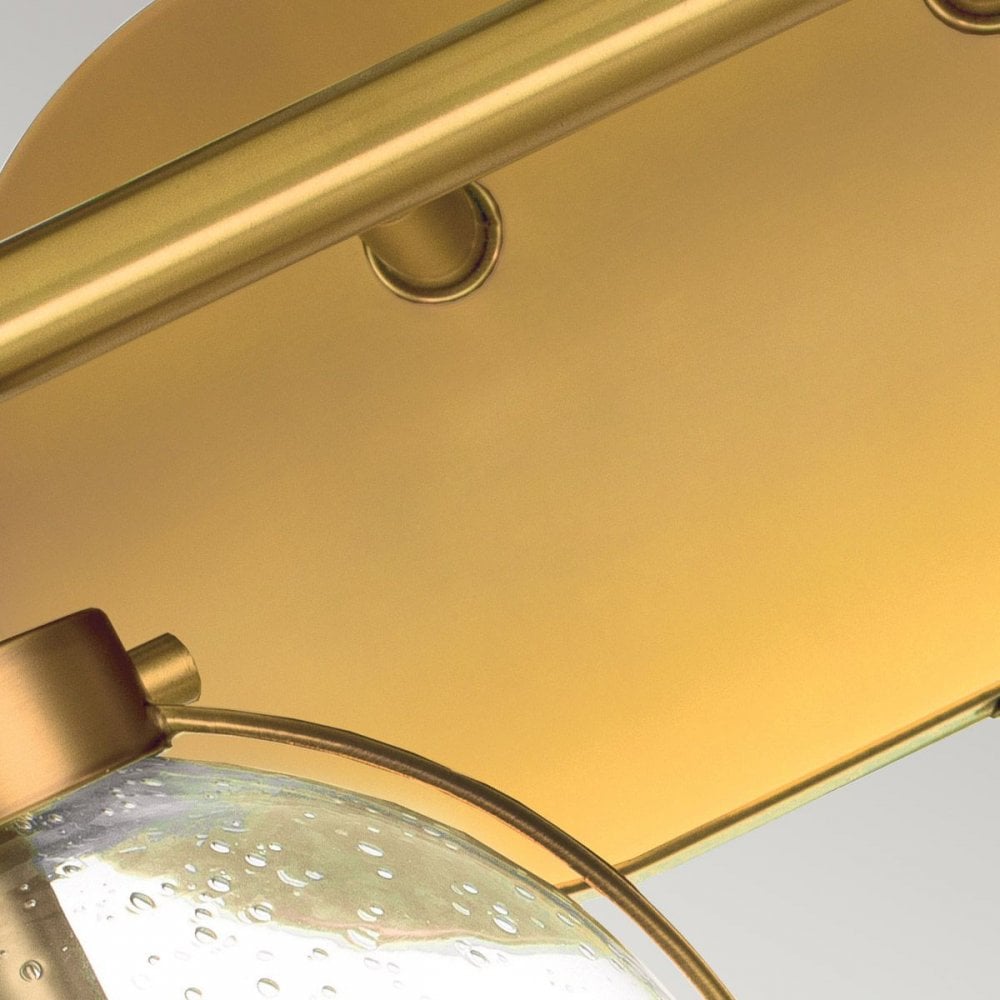 HK-HOLLIS2-C-HB-BATH Hollis 2 Light Wall Light Heritage Brass