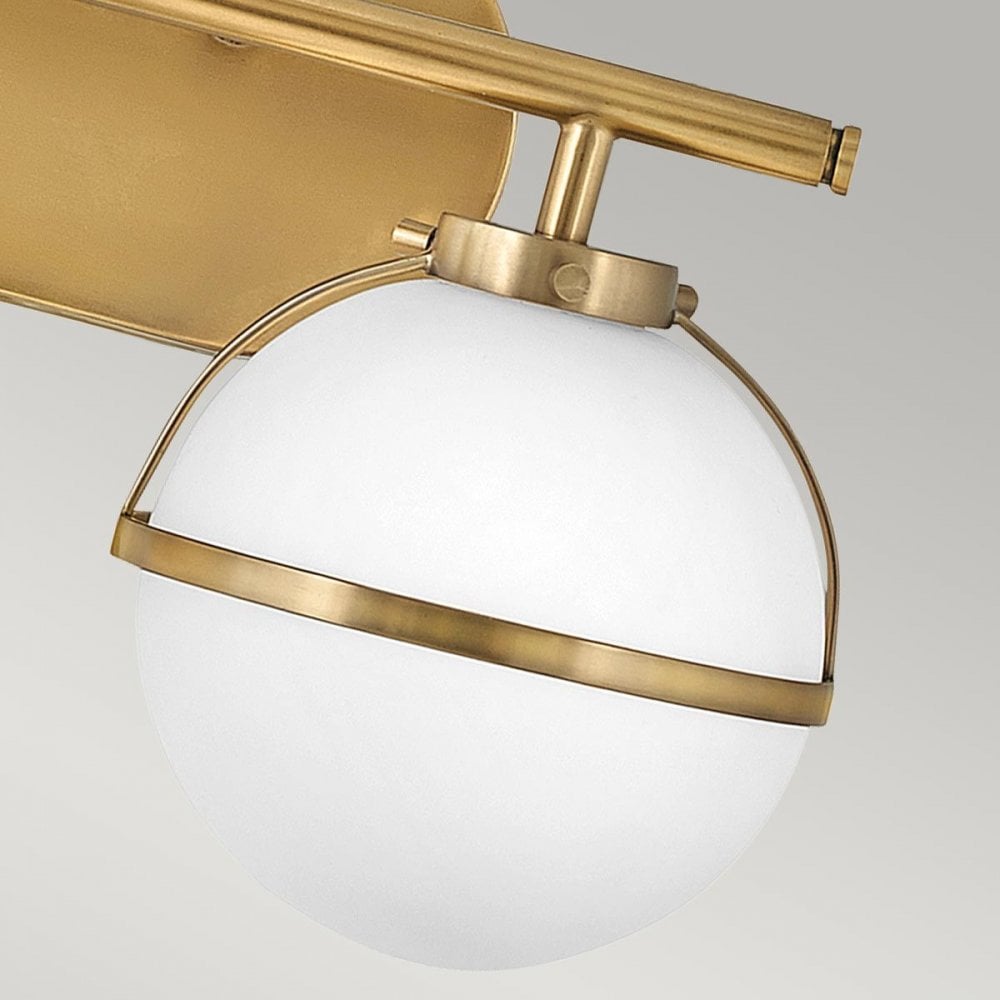 HK-HOLLIS2-O-HB-BATH Hollis 2 Light Wall Light Heritage Brass