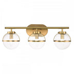 HK-HOLLIS3-C-HB-BATH Hollis 3 Light Wall Light Heritage Brass