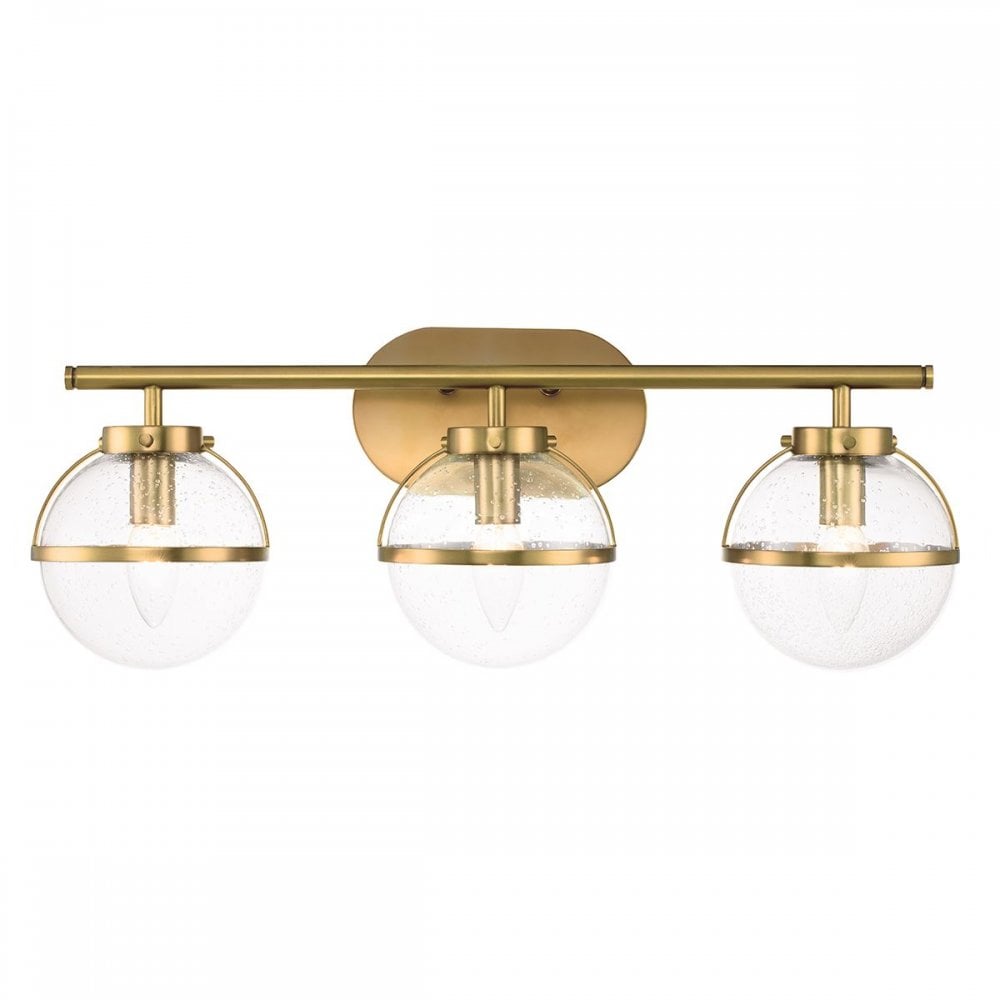HK-HOLLIS3-C-HB-BATH Hollis 3 Light Wall Light Heritage Brass