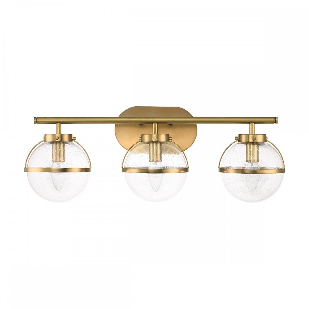 HK-HOLLIS3-C-HB-BATH Hollis 3 Light Wall Light Heritage Brass