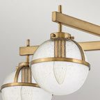 HK-HOLLIS-5-C-HB Hollis 5 Light Semi-Flush Heritage Brass