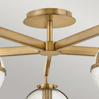 HK-HOLLIS-5-C-HB Hollis 5 Light Semi-Flush Heritage Brass