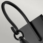HK-HUNTERSFIELD2-L-BK Huntersfield 3 Light Large Wall Lantern Black