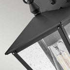HK-HUNTERSFIELD2-S-BK Huntersfield 1 Light Small Wall Lantern Black