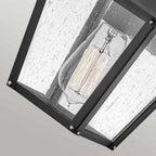 HK-HUNTERSFIELD2-S-BK Huntersfield 1 Light Small Wall Lantern Black