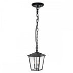 HK-HUNTERSFIELD8-L-BK Huntersfield 3 Light Large Chain Lantern Black