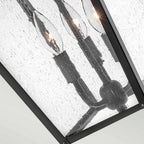 HK-HUNTERSFIELD8-L-BK Huntersfield 3 Light Large Chain Lantern Black