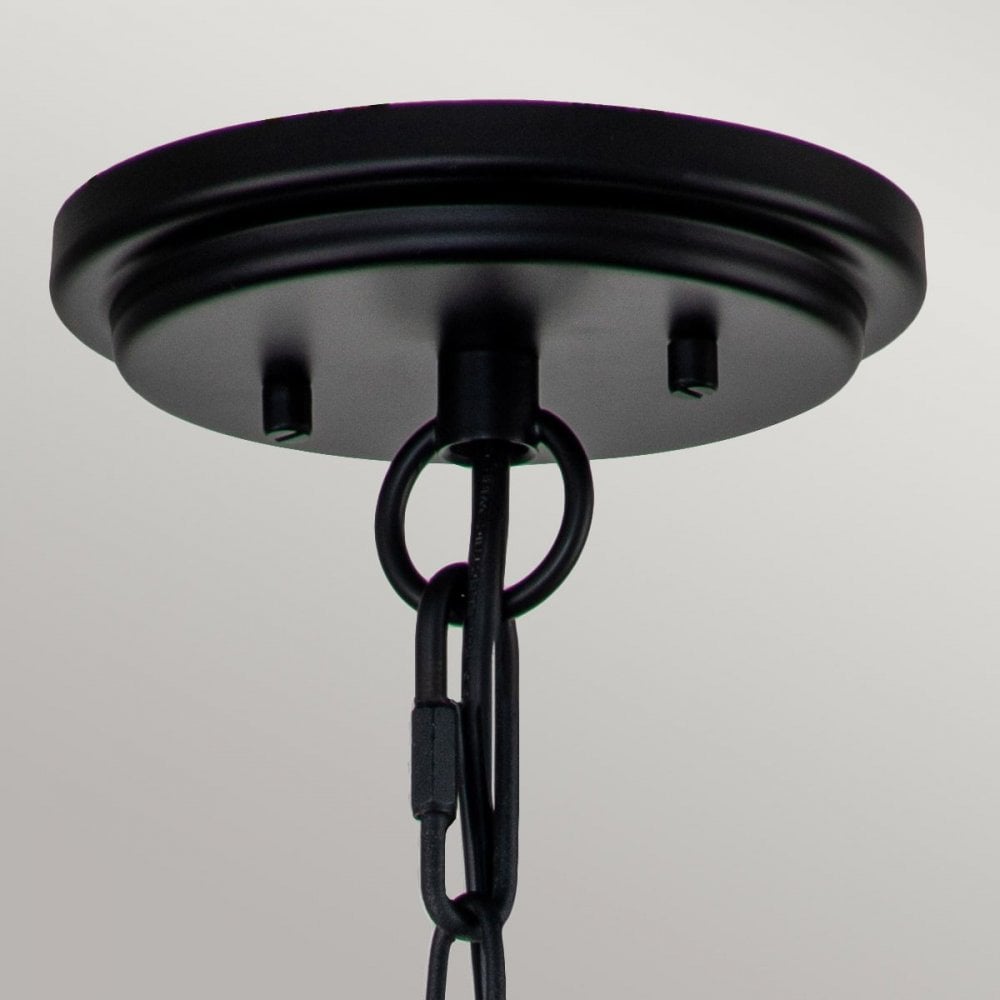 HK-HUNTERSFIELD8-S-BK Huntersfield 1 Light Small Chain Lantern Black