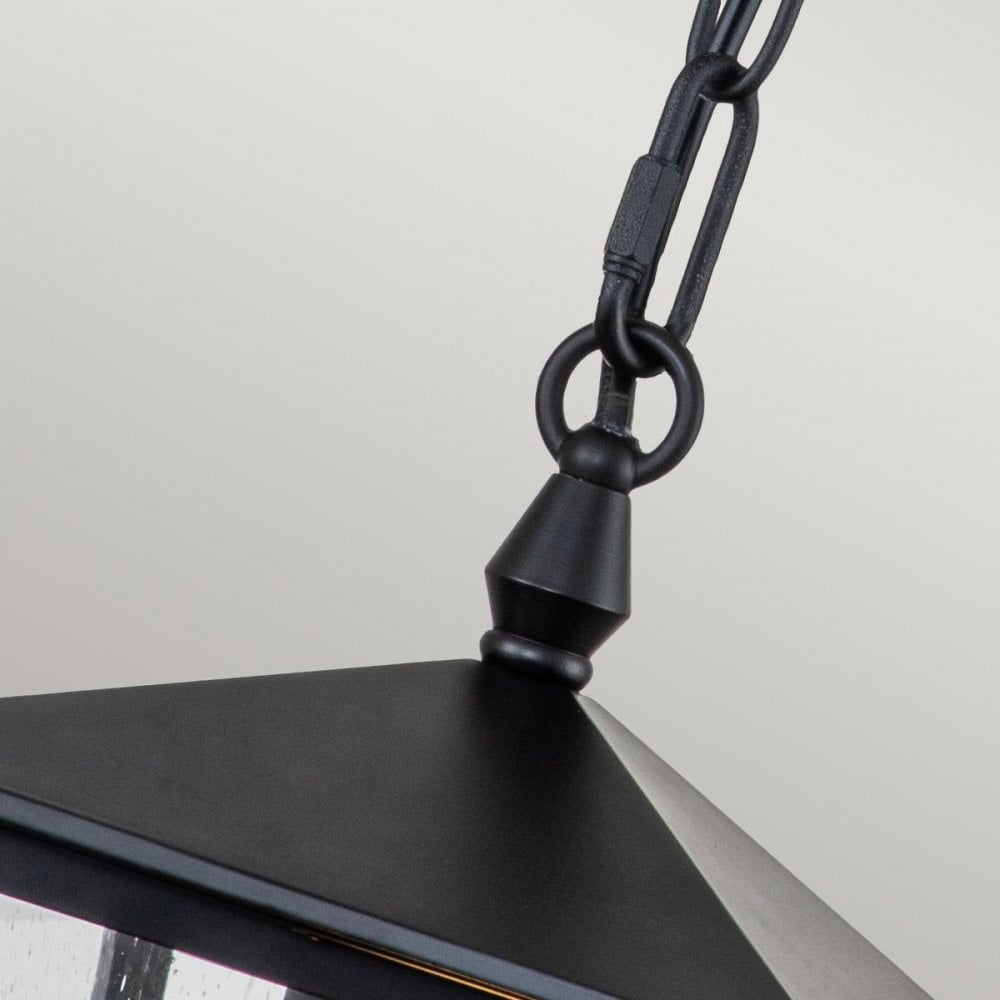 HK-HUNTERSFIELD8-S-BK Huntersfield 1 Light Small Chain Lantern Black