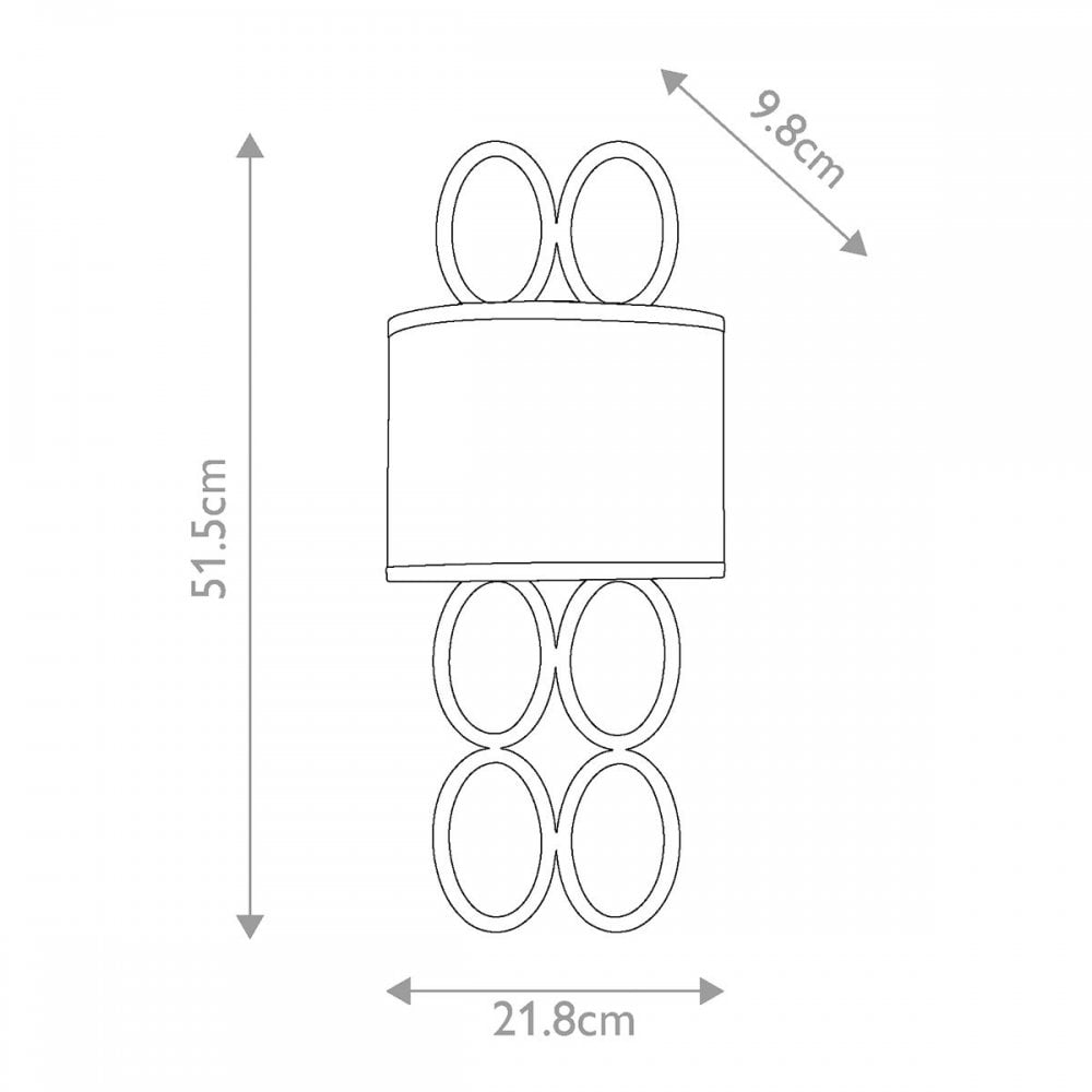 HK-JULES2-BN Jules 2 Light Wall Light Brushed Nickel