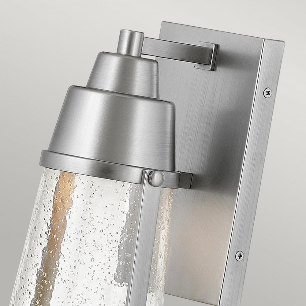 HK-MILES-SI Miles 1 Light Wall Lantern Painted Satin Nickel